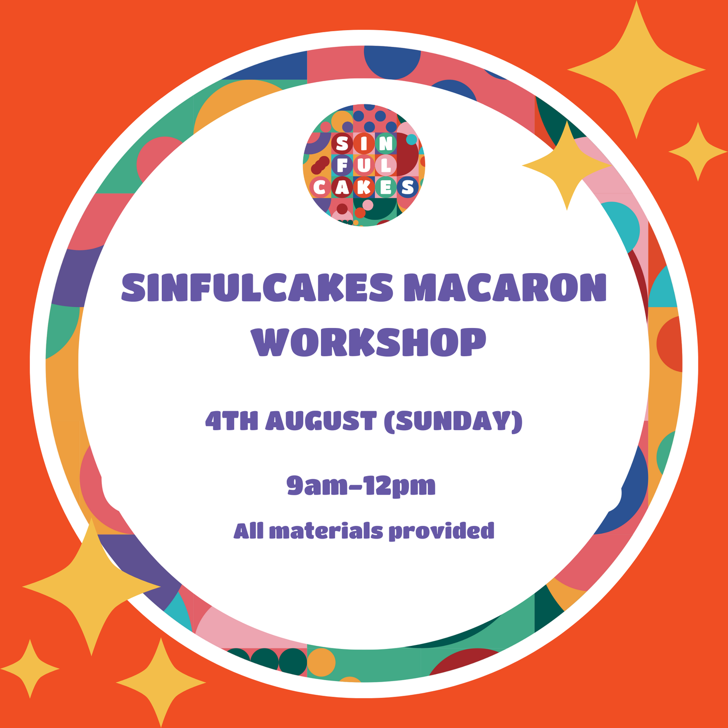 MACARON WORKSHOP 4TH AUGUST SUNDAY